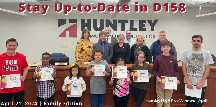 Huntley High Five students for April